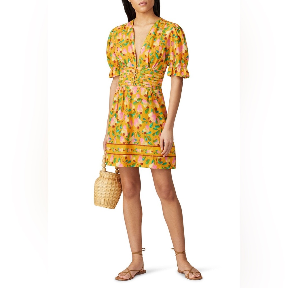 Farm Rio Cashew Mini Dress